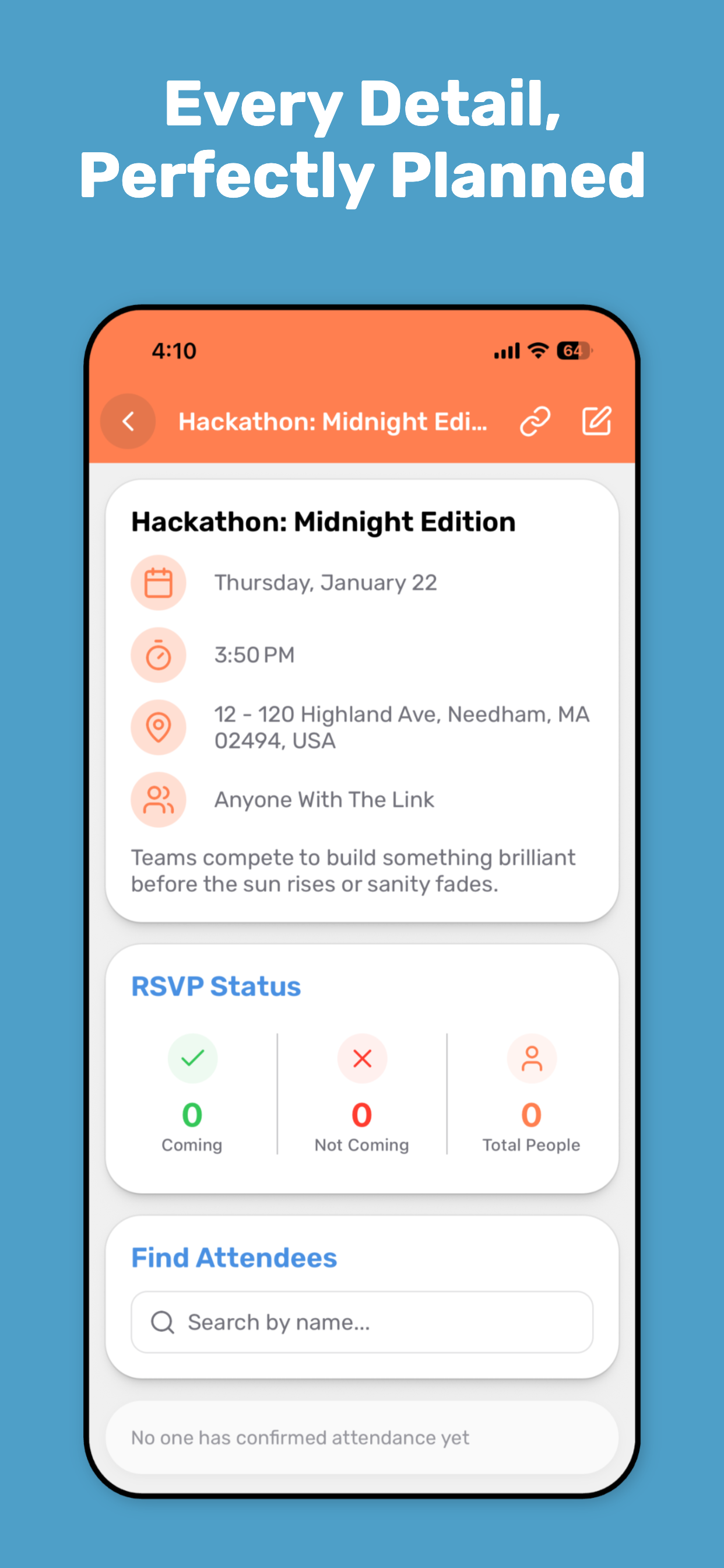 InviteU Event Details